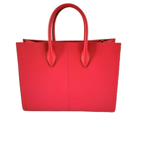 Michael Kors Mirella Medium EW Tote Crossbody Shopper Dark Raspberry Leather - Picture 4 of 7